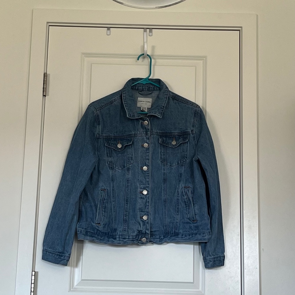 Sabrina Lauren Blue Jean Jacket Size XL